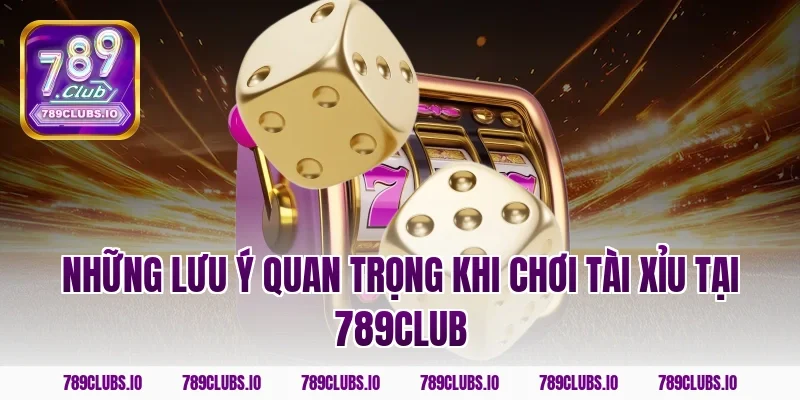 Những lưu ý quan trọng khi chơi tài xỉu tại 789club